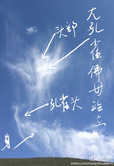 大孔雀佛母降临加持真像